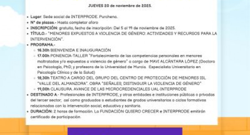 INTERPRODE OS INVITA A CONMEMORAR EL DIA DE LA INFANCIA Y ADOLESCENCIA