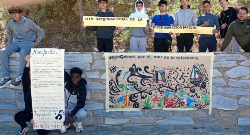 LOS MENORES DE LOS CENTROS DE INTERPRODE DICEN ¡NO AL RACISMO!