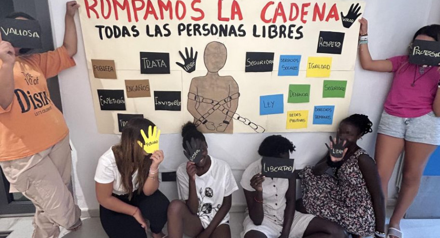 ¡NO A LA TRATA, ROMPE SUS CADENAS!